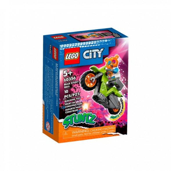 Конструктор LEGO City 60356 Трюковый мотоцикл медведя в Курске