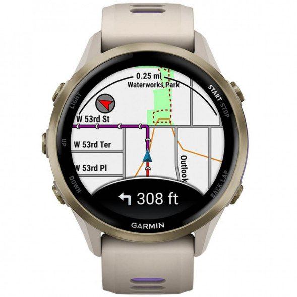 Умные часы Garmin Forerunner 970 Soft Gold Titanium/French Gray Translucent Indigo Band 010-02969-12 в Курске