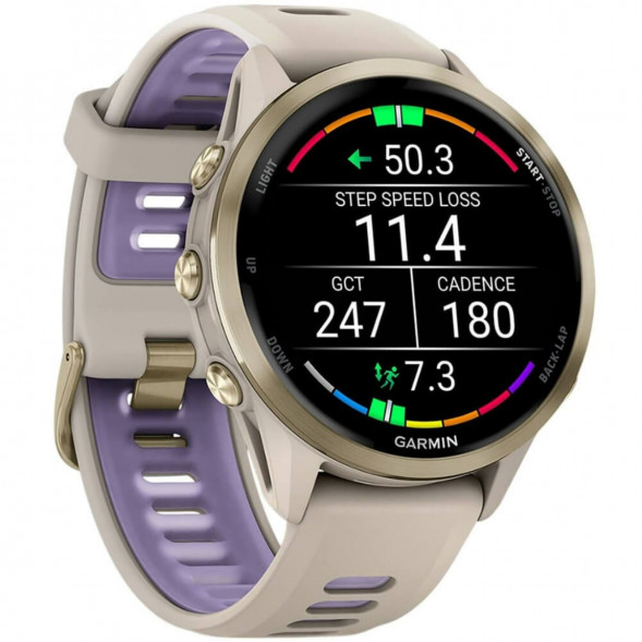 Умные часы Garmin Forerunner 970 Soft Gold Titanium/French Gray Translucent Indigo Band 010-02969-12 в Курске