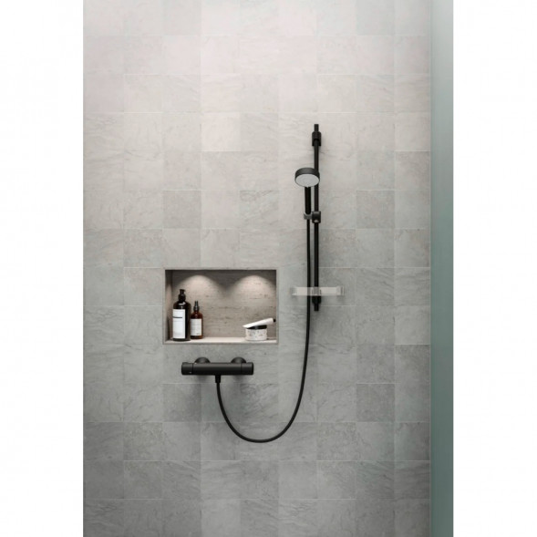 Термостатический смеситель для душа Oras Nova (7460-33), матовый чёрный в Курске