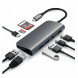USB-концентратор Satechi Aluminum Type-C Multimedia Adapter (ST-TCMM8PA), разъемов: 4, space gray в Курске