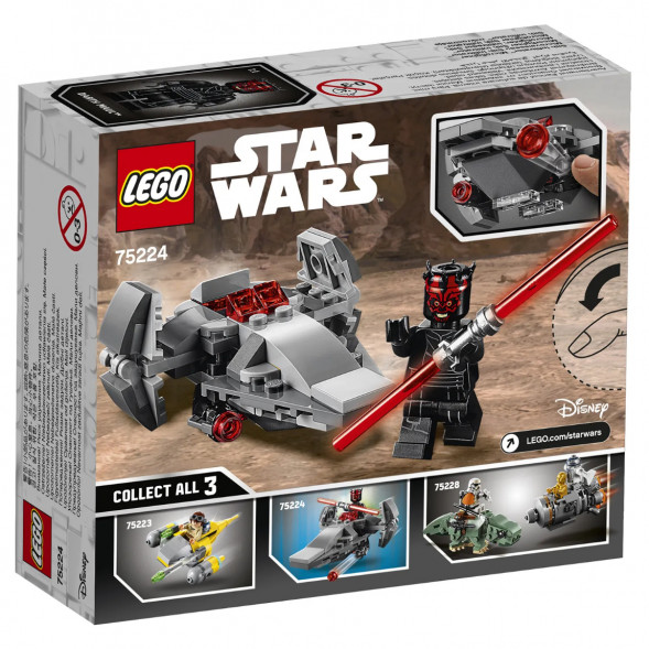 Конструктор LEGO Star Wars 75224 Микрофайтеры Корабль-лазутчик ситхов в Курске