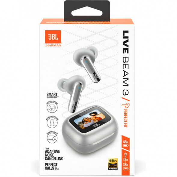 Беспроводные наушники JBL Live Beam 3, Silver в Курске