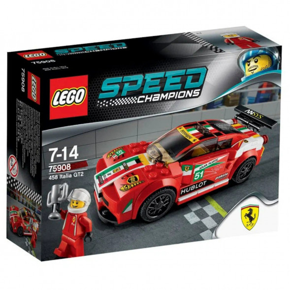 Конструктор LEGO Speed Champions 75908 Феррари 458 Италия GT2 в Курске