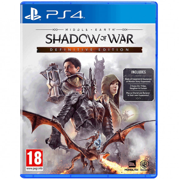 Игра Middle Earth: Shadow of War Definitive Edition [PS4, английская версия] в Курске