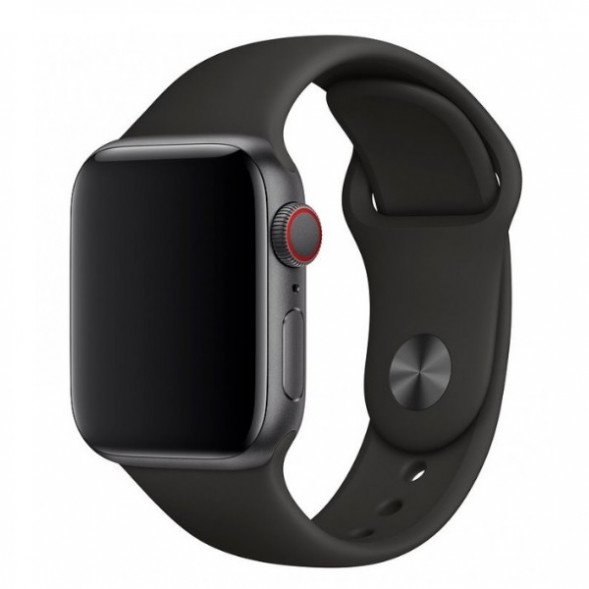 Ремешок для Apple Watch 44mm Black Sport Band (MTPL2ZM/A), черный в Курске
