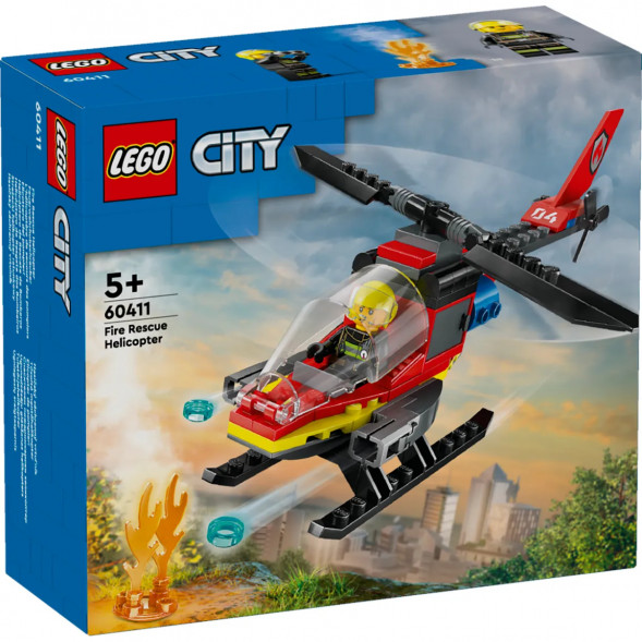Конструктор LEGO City 60411 Пожарно-спасательный вертолет в Курске