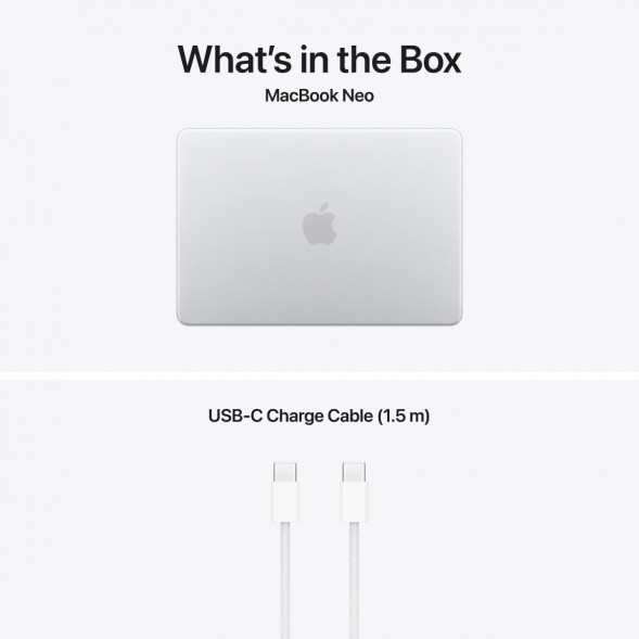 Ноутбук Apple MacBook Neo MHFA4 (A18 Pro 5-Core GPU, 8/256GB), Серебристый/Silver в Курске