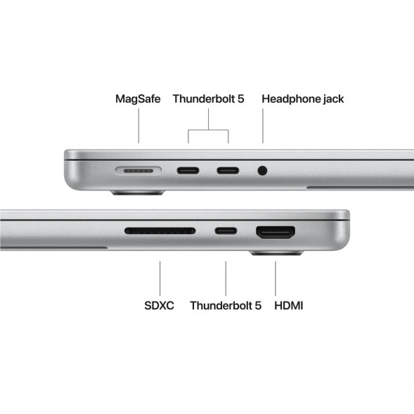 Ноутбук Apple MacBook Pro 14 2026 MJLV4 (M5 Pro 16-Core GPU, 24GB/2TB), Серебристый/Silver в Курске