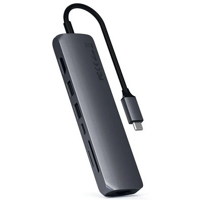 USB-концентратор Satechi SLIM MULTI-PORT (ST-UCSMA3), разъемов: 3, серый космос в Курске