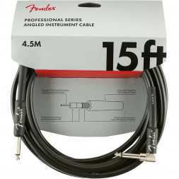 Инструментальный кабель Fender Professional Series 15 ft, 4.5 м, jack 6.3, черный