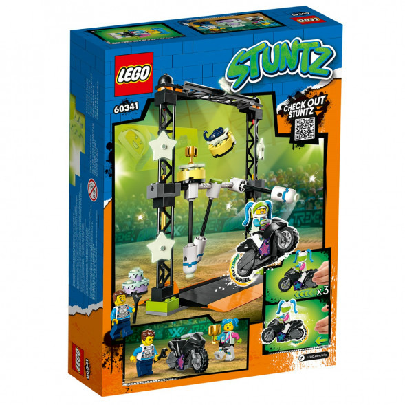 Конструктор LEGO City 60341 Трюковое испытание «Нокдаун» в Курске