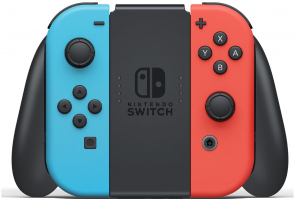 Игровая приставка Nintendo Switch rev.2 32 ГБ, красный/синий в Курске