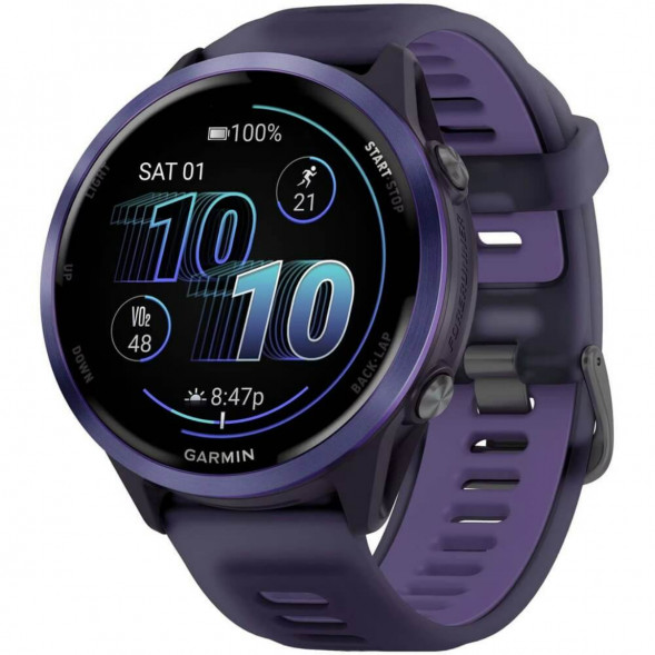 Умные часы Garmin Forerunner 570 47 мм Indigo Aluminium/Translucent Imperial Purple/Indigo 010-02971-02 в Курске