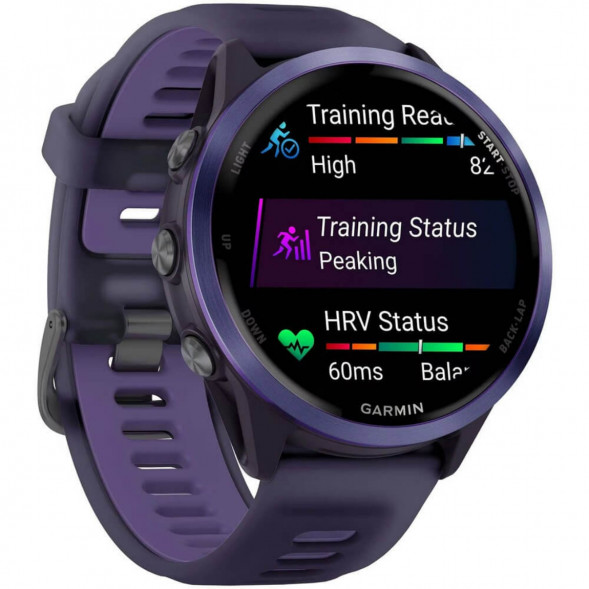Умные часы Garmin Forerunner 570 47 мм Indigo Aluminium/Translucent Imperial Purple/Indigo 010-02971-02 в Курске