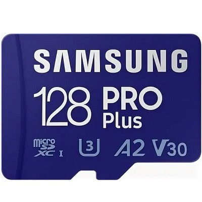 Карта памяти micro SDXC 128Gb Samsung PRO Plus U3 A2 V30 180/130MB/s (MB-MD128G-K) в Курске