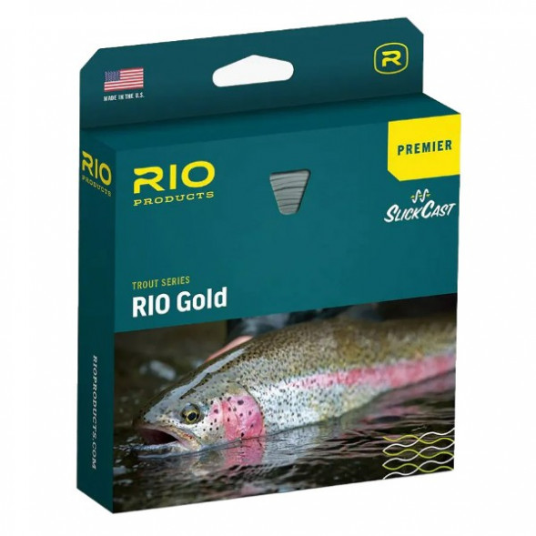 Леска RIO Premier Gold Floating Fly Line WF7F, мох/золото в Курске