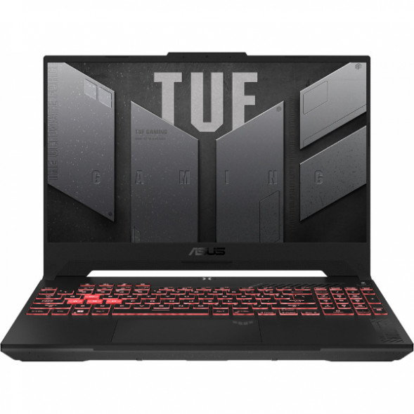 Ноутбук ASUS TUF Gaming 15 FA507NV-LP160 AMD Ryzen 5 7535HS, RAM 16 ГБ, SSD 512 ГБ, NVIDIA GeForce RTX 4060 для ноутбуков (8 Гб), Без системы, (90NR0E85-M00DT0), серый в Курске