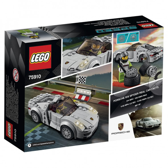 Конструктор LEGO Speed Champions 75910 Porsche 918 Spyde в Курске