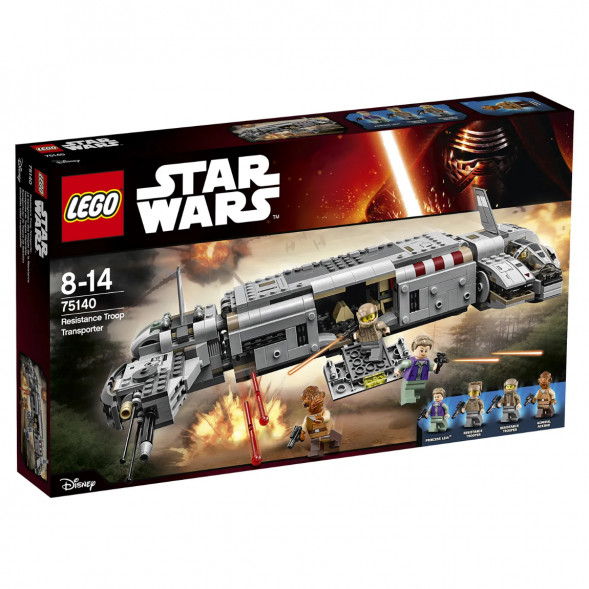 Конструктор LEGO Star Wars 75140 Военный транспорт Сопротивления в Курске