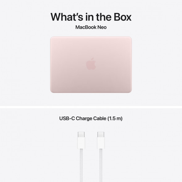 Ноутбук Apple MacBook Neo MHFH4 (A18 Pro 5-Core GPU, 8/256GB), Розовый/Blush в Курске