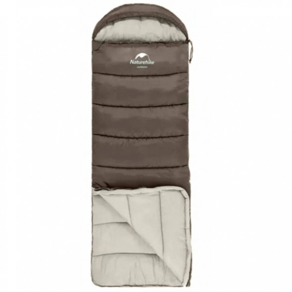 Спальный мешок Naturehike U350S (Левый), коричневый в Курске