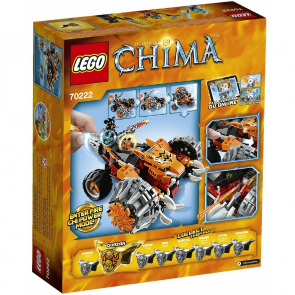 Конструктор LEGO Legends of Chima 70222 Огненный Вездеход Тормака в Курске