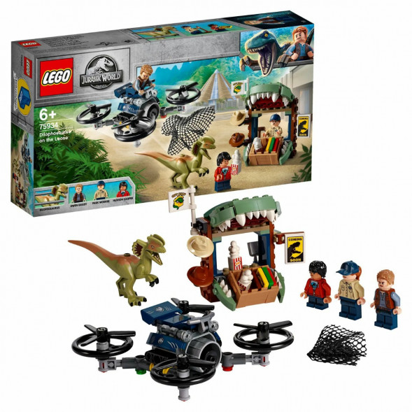 Конструктор LEGO Jurassic World 75934 Побег дилофозавра в Курске