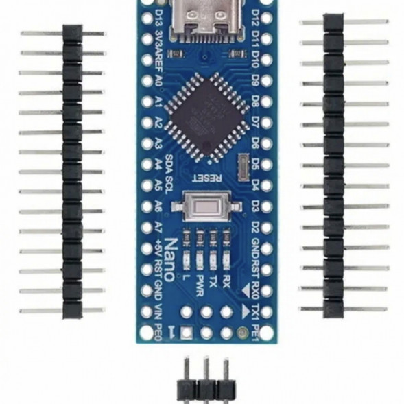 Микроконтроллер Arduino NANO TYPE-C V3.0 (совместимый) Atmega328 CH340 в Курске