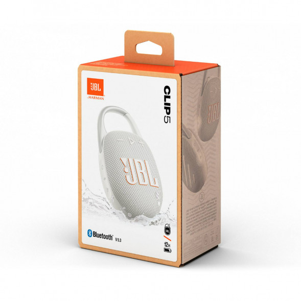 Портативная колонка JBL Clip 5, White в Курске