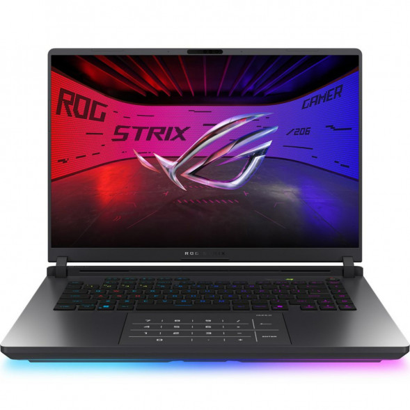 Ноутбук игровой ASUS ROG Strix G16 G615JMR-TS415 (16&amp;quot;, IPS, Intel Core i7-14650HX 2.2ГГц, 16-ядерный, 16ГБ DDR5, 512 ГБ SSD, NVIDIA GeForce RTX 5060 - 8 ГБ, без ОС), серый в Курске