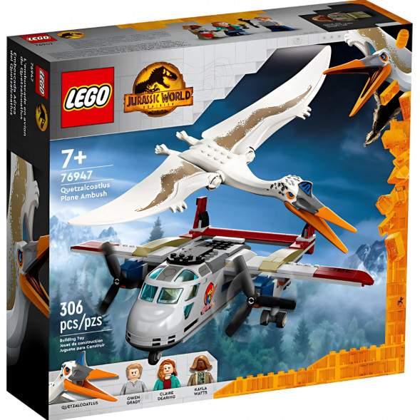 Конструктор LEGO Jurassic World 76947 Кетцалькоатль: нападение на самолёт в Курске