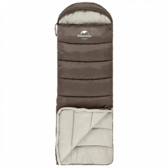 Спальный мешок Naturehike U250 (Правый), коричневый в Курске
