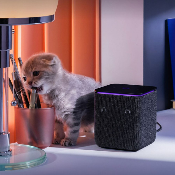 Умная колонка Яндекс Станция Миди с Алисой на YaGPT, чёрный в Курске