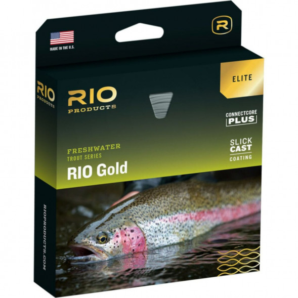 Леска RIO Elite Gold WF8F, Moss/Gold/Gray в Курске