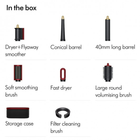 Cтайлер Dyson Airwrap Complete Long HS08 (594804-01), Red Velvet/Gold в Курске