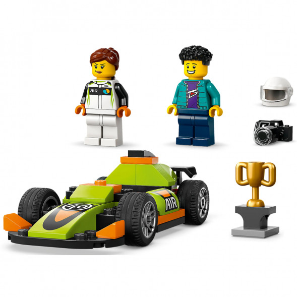 Конструктор LEGO City 60399 Зеленый Гоночный автомобиль в Курске
