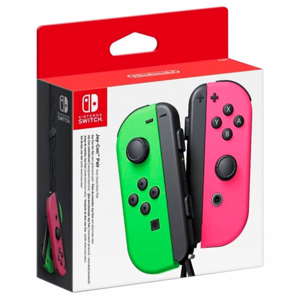 Геймпад Nintendo Switch Joy-Con controllers Duo, зеленый/розовый в Курске