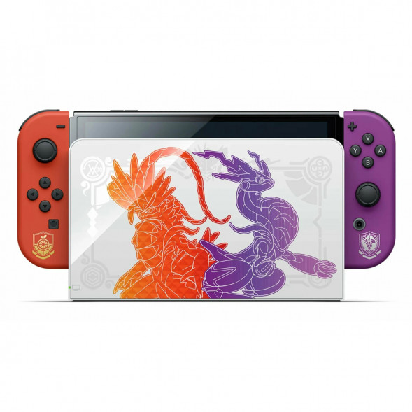Игровая приставка Nintendo Switch OLED 64 ГБ, Pokemon Scarlet &amp;amp; Violet Edition в Курске