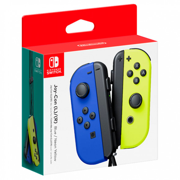 Геймпад Nintendo Switch Joy-Con controllers Duo, синий/желтый в Курске