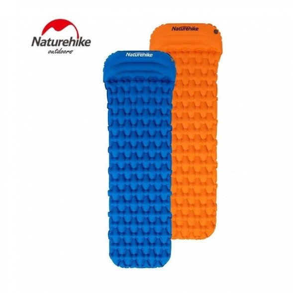 Надувной коврик туристический Naturehike FC-12, синий в Курске