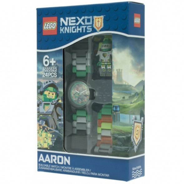 Часы LEGO Nexo Knights 8020523 Аарон с минифигуркой в Курске