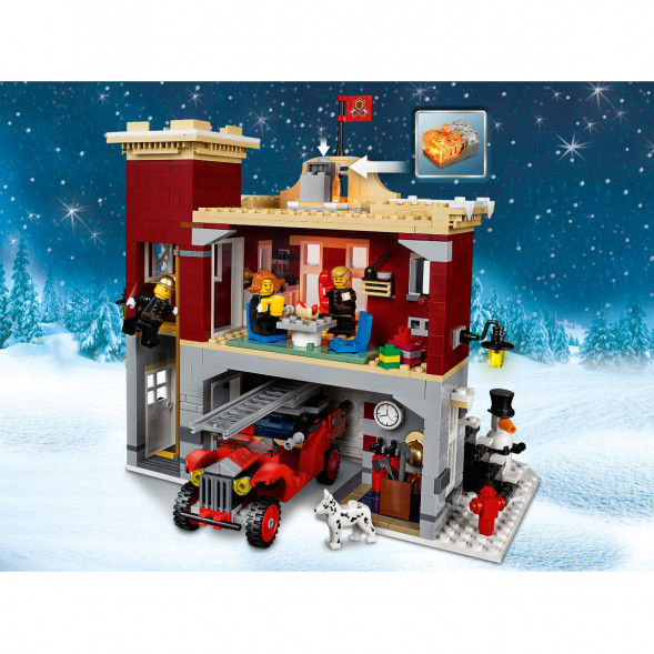 Конструктор LEGO Creator 10263 Пожарная часть в зимней деревне в Курске