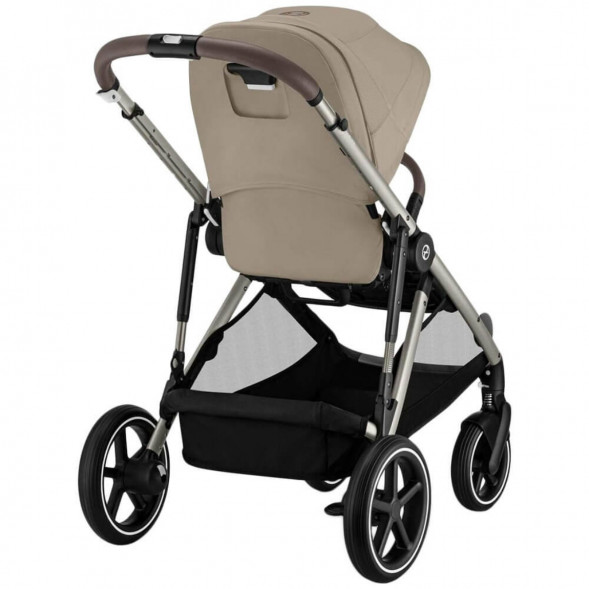 Детская коляска Cybex Gazelle S TPE Almond Beige с корзиной и дождевиком в Курске
