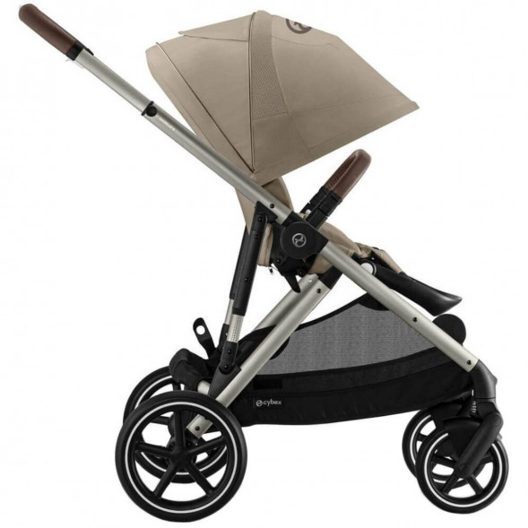 Детская коляска Cybex Gazelle S TPE Almond Beige с корзиной и дождевиком в Курске