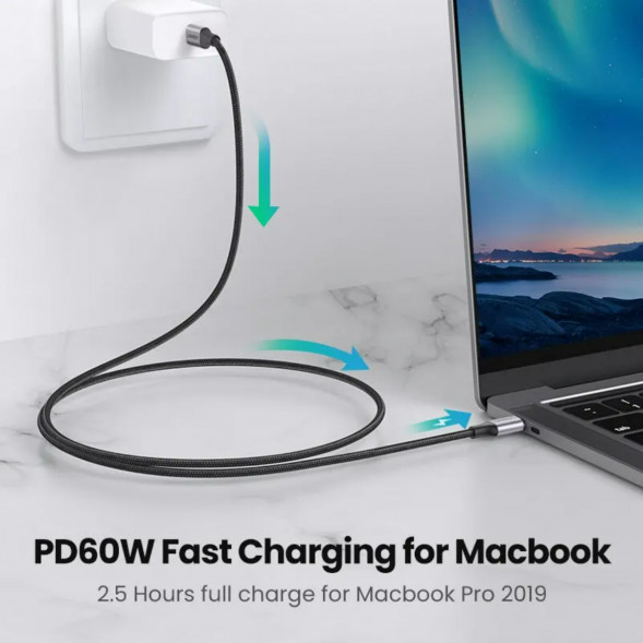 Кабель USB Type-C/Type-C Ugreen 60W, 1 м в Курске
