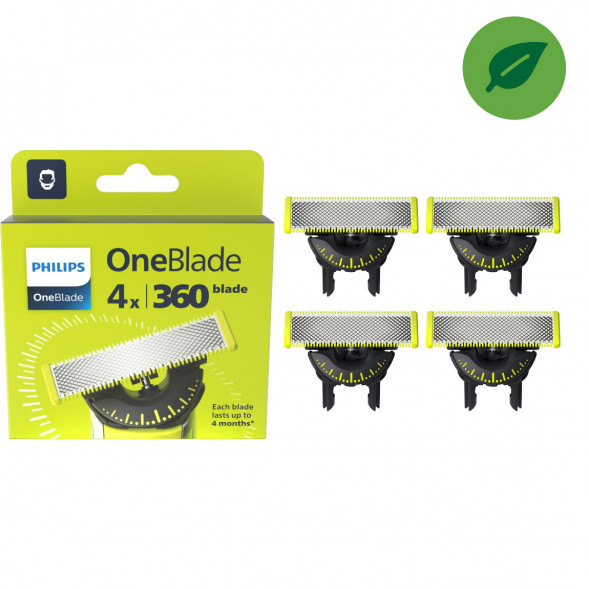 Сменные лезвия Philips Oneblade 360 QP440/50, 4 шт. в Курске
