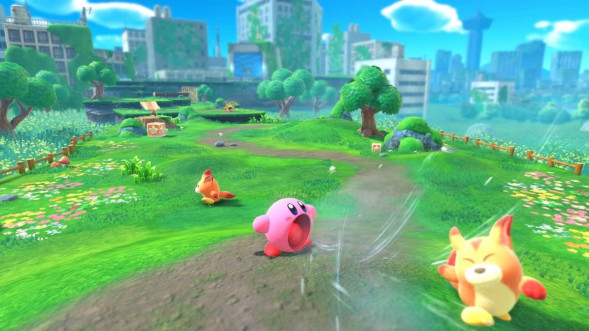 Игра Kirby and the Forgotten Land + Star-Crossed World [Nintendo Switch 2, английская версия] в Курске