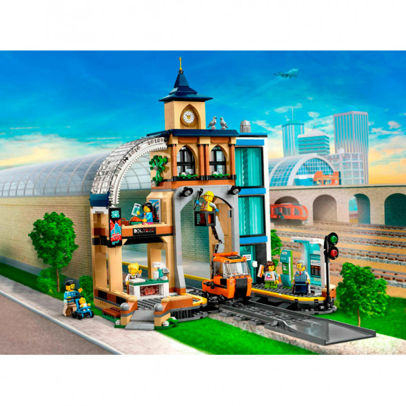 Конструктор LEGO City 60469 Центральный железнодорожный вокзал в Курске
