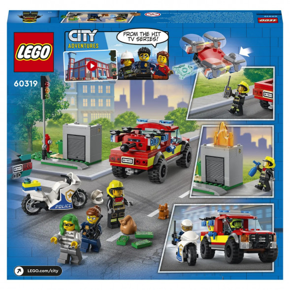 Конструктор LEGO City Fire 60319 Пожарная бригада и полицейская погоня в Курске